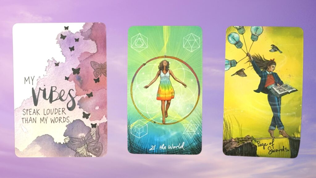 Cards from the Universe Has Your Back Oracle and the Light Seer's Tarot decks