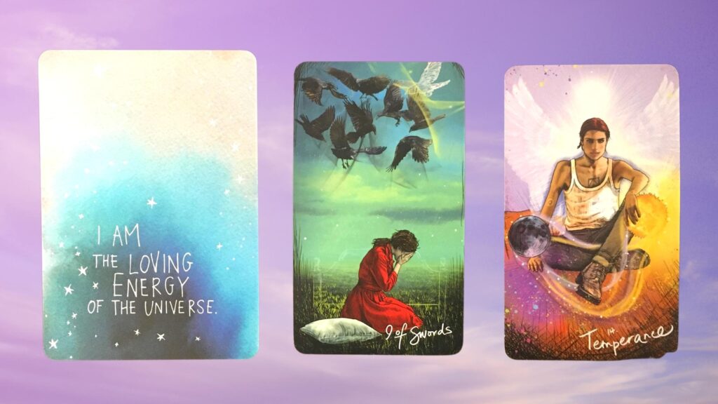 Cards from the Universe Has Your Back Oracle and the Light Seer's Tarot decks