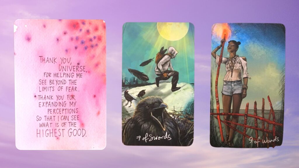 Cards from the Universe Has Your Back Oracle and the Light Seer's Tarot decks