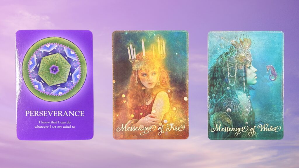 Cards from the Soul's Journey Lesson Oracle and the Good Tarot decks