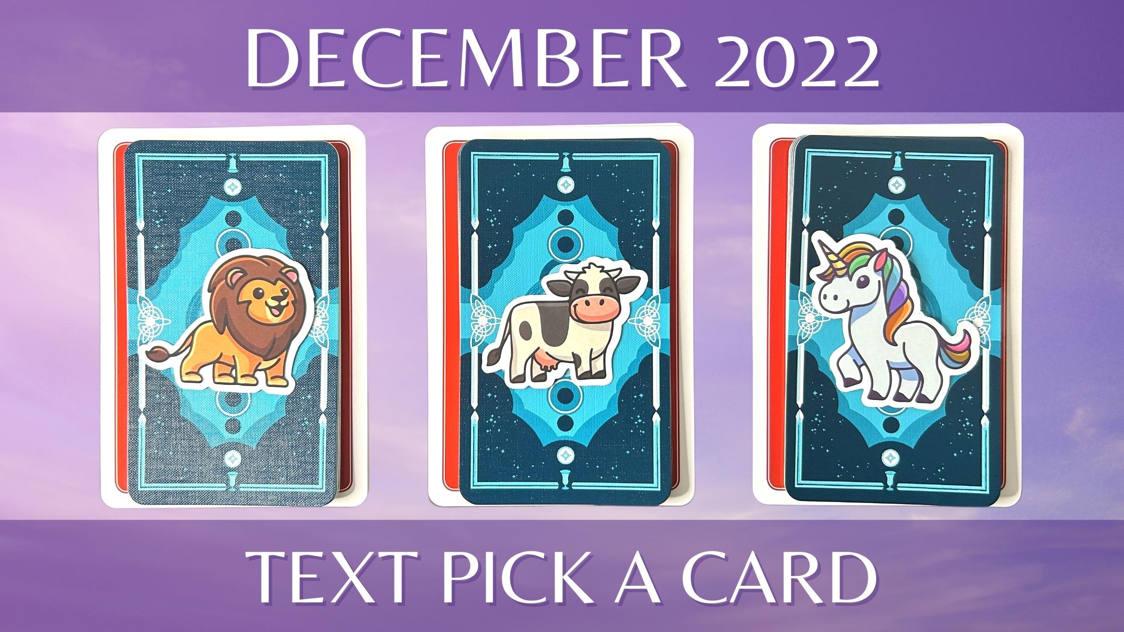 Three tarot and oracle pick a card piles with animals on them