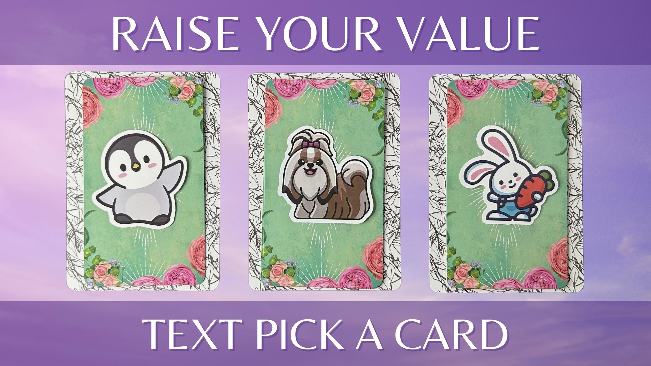 Three tarot and oracle pick a card piles with animals on them