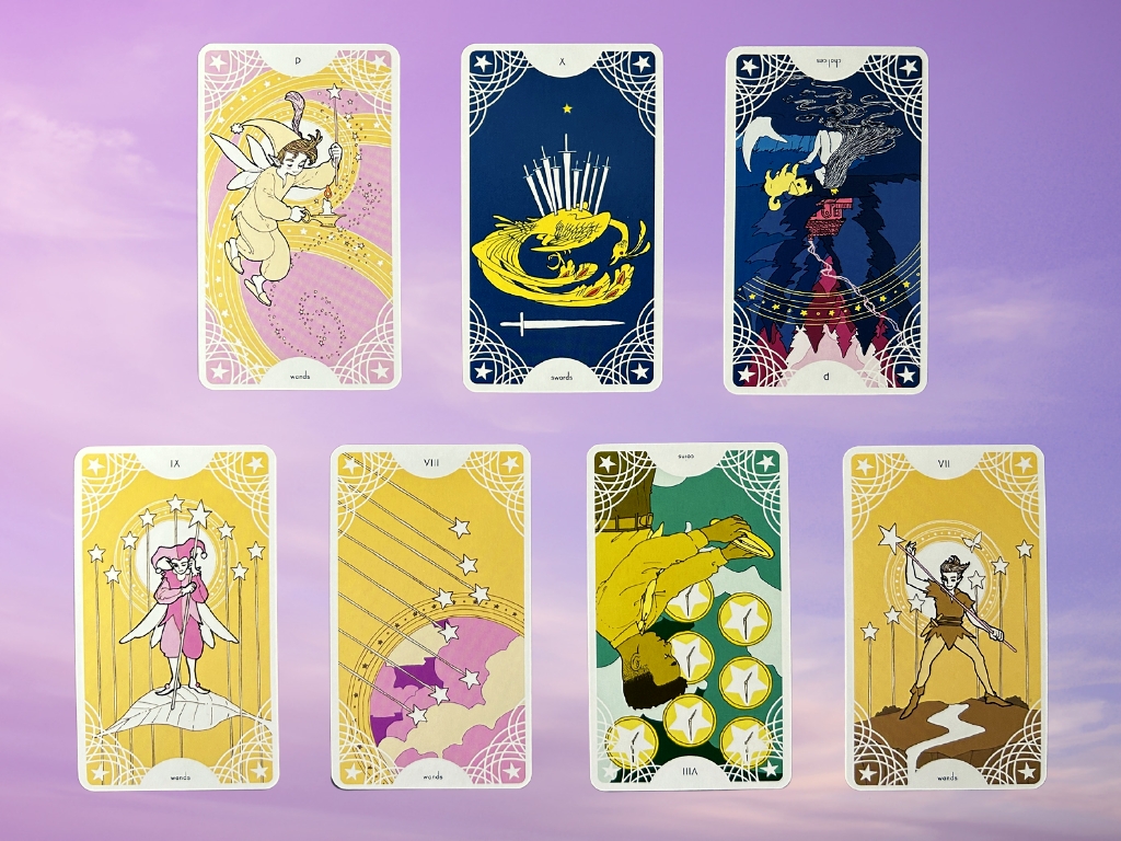 Cards from the Star Spinner Tarot