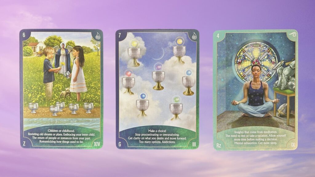 Cards from the Angel Wisdom Tarot