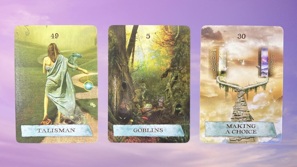 Cards from the Enchanted Map Oracle deck