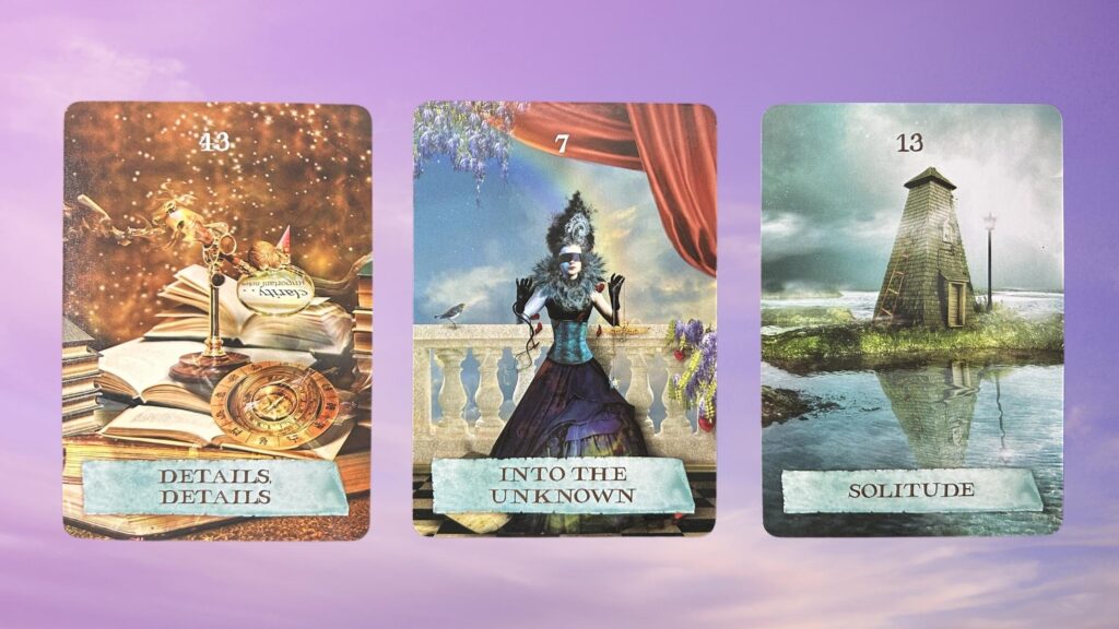 Cards from the Enchanted Map Oracle deck