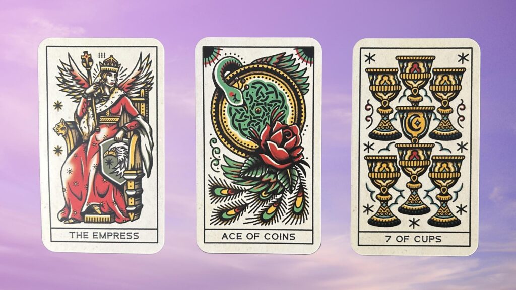 Cards from the Tattoo Tarot