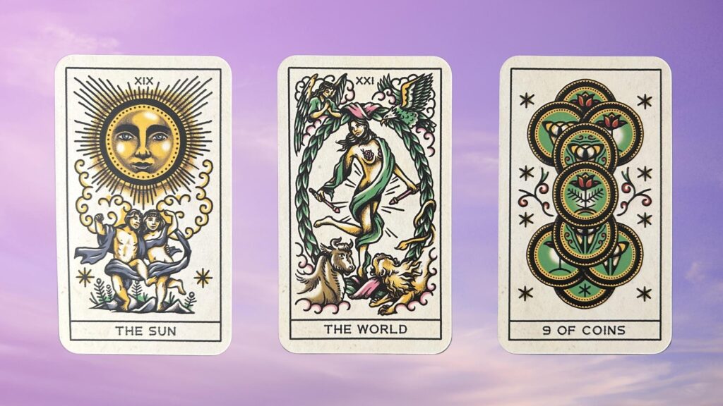 Cards from the Tattoo Tarot