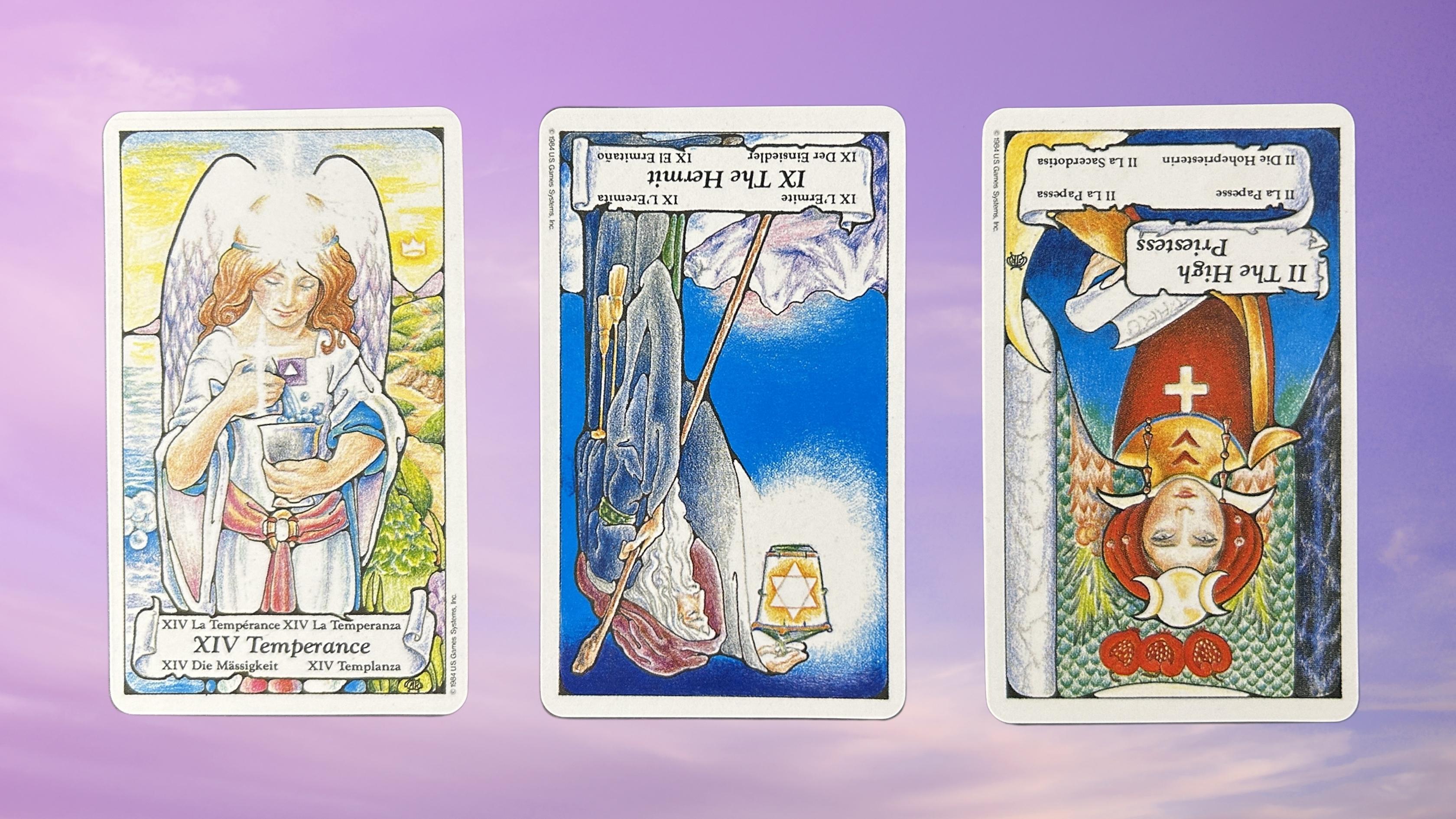 Cards from the Hanson-Roberts Tarot