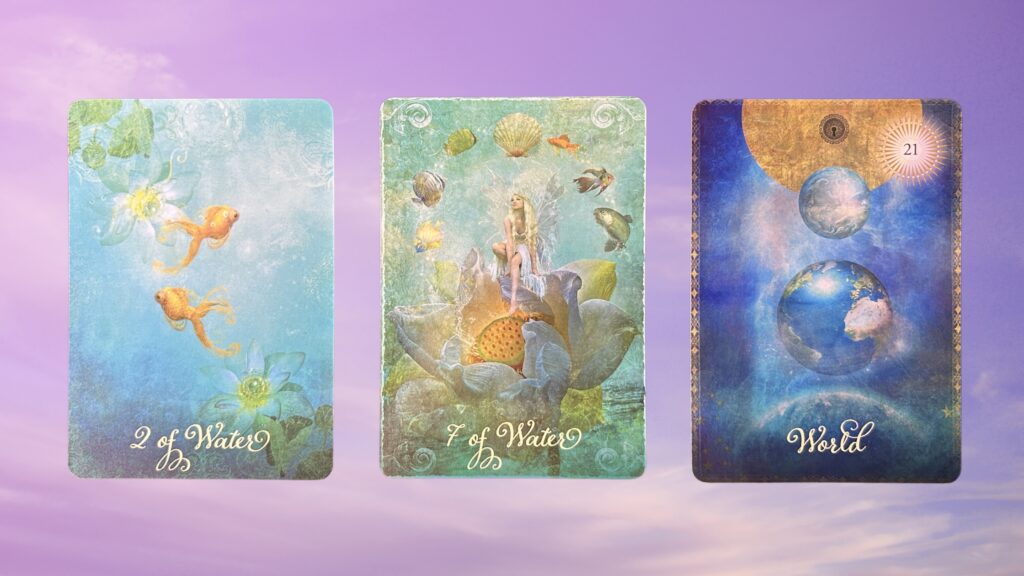 Cards from the Good Tarot deck