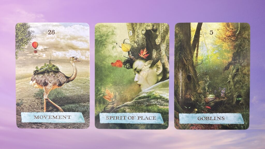 Cards from the Enchanted Map Oracle deck