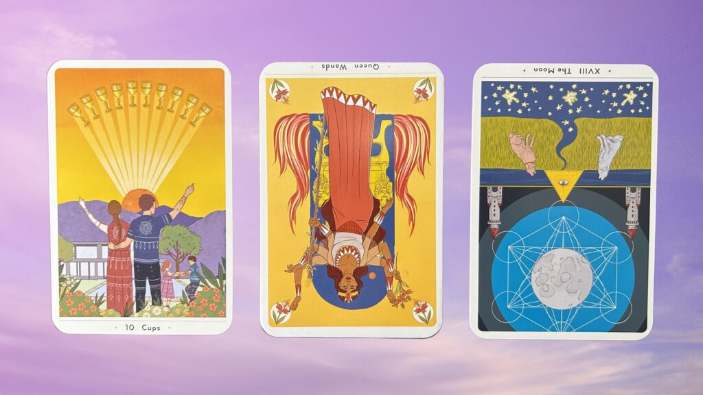 Cards from the True Heart Intuitive Tarot deck