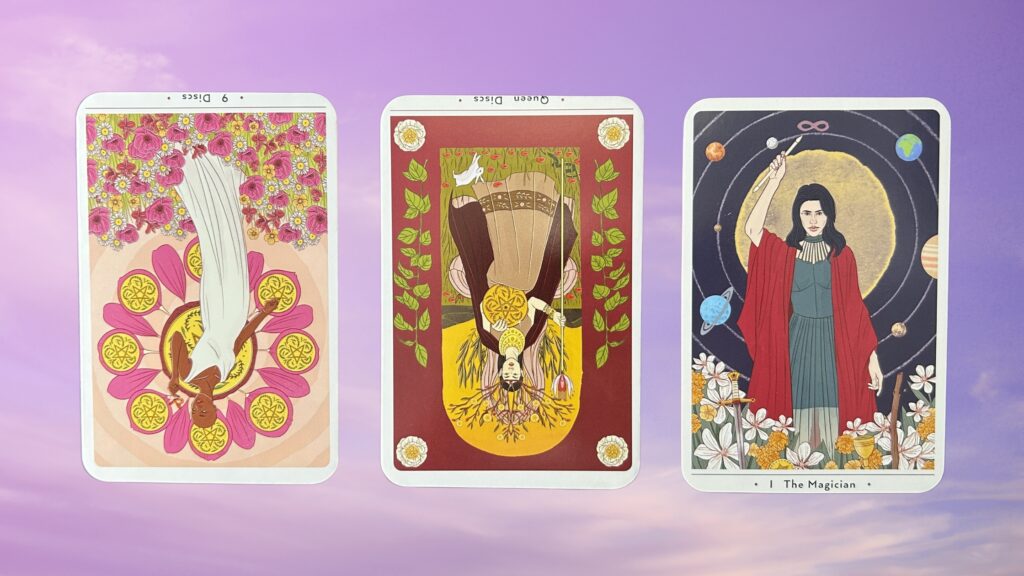 Cards from the True Heart Intuitive Tarot deck