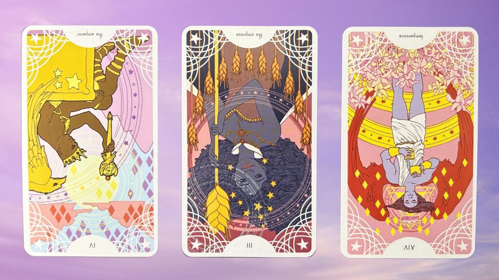 Cards from the Star Spinner Tarot deck