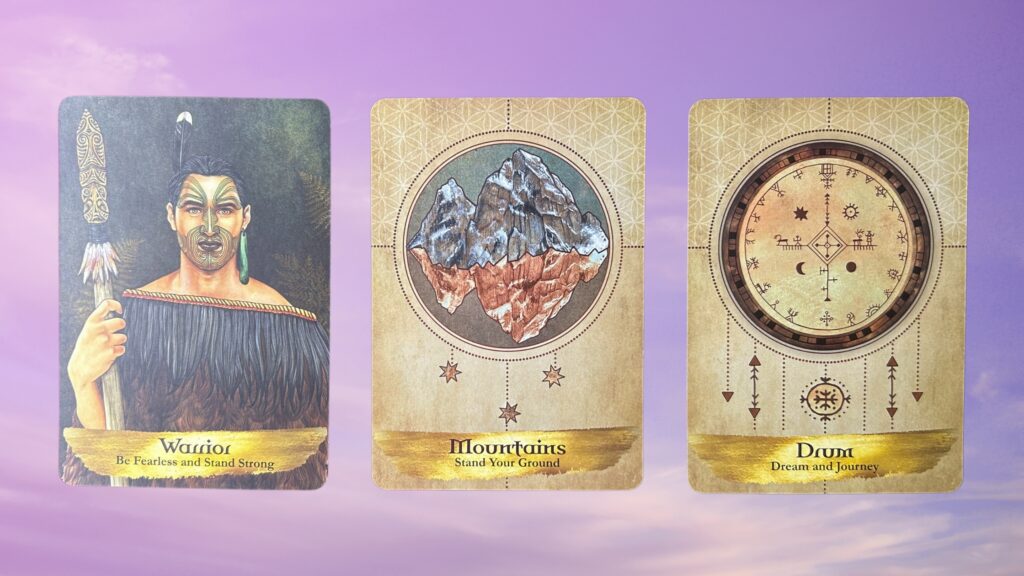 Cards from the Angels and Ancestors Oracle deck