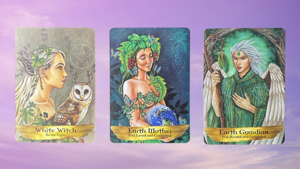 Cards from the Angels and Ancestors Oracle deck