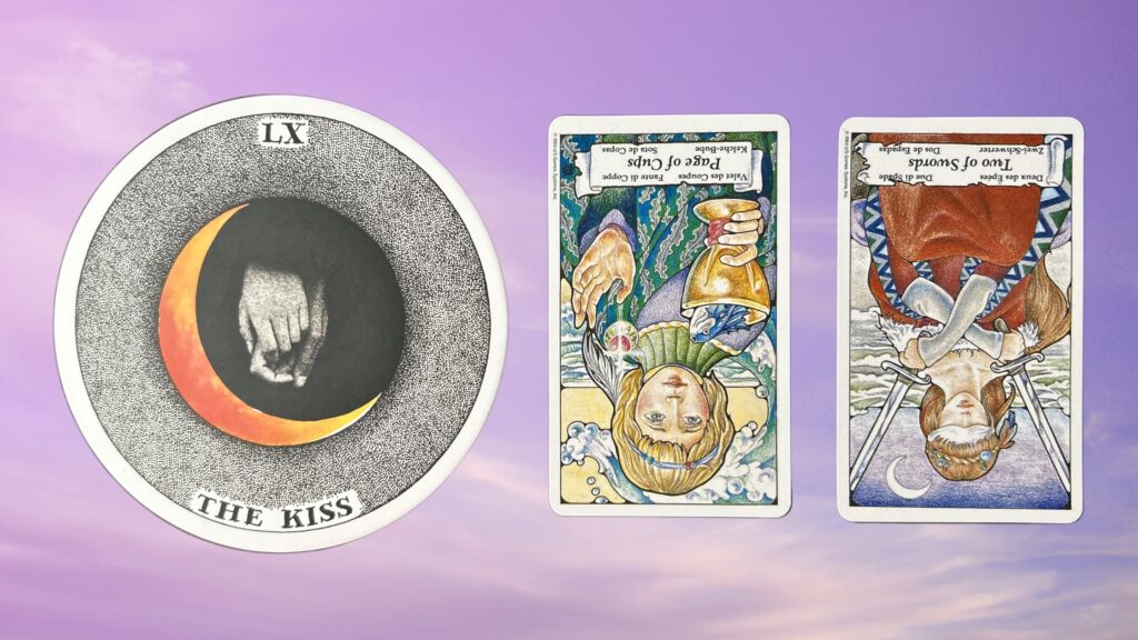 Cards from the Wild Unknown Archetypes Oracle and the Hanson-Roberts Tarot deck