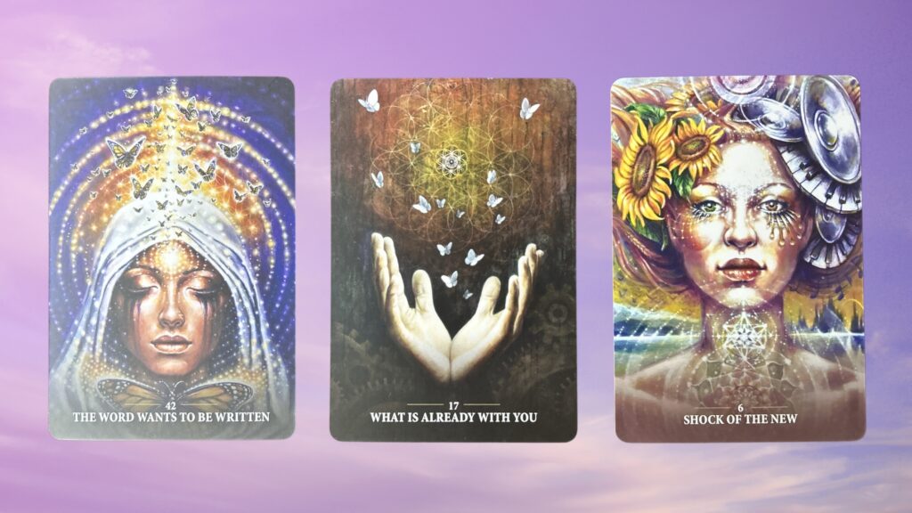 Cards from the Sacred Rebel Oracle deck