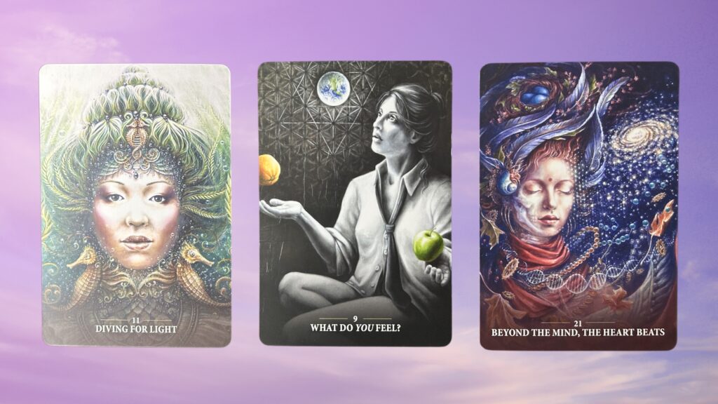 Cards from the Sacred Rebel Oracle deck