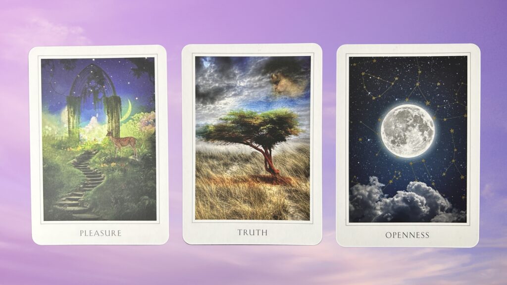 Cards from the Sacred Destiny Oracle deck