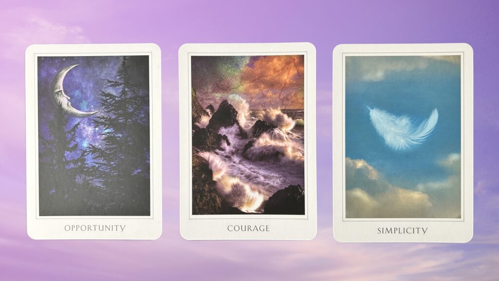 Cards from the Sacred Destiny Oracle deck