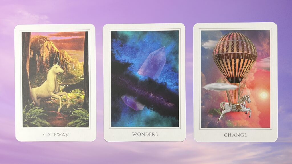 Cards from the Sacred Destiny Oracle deck