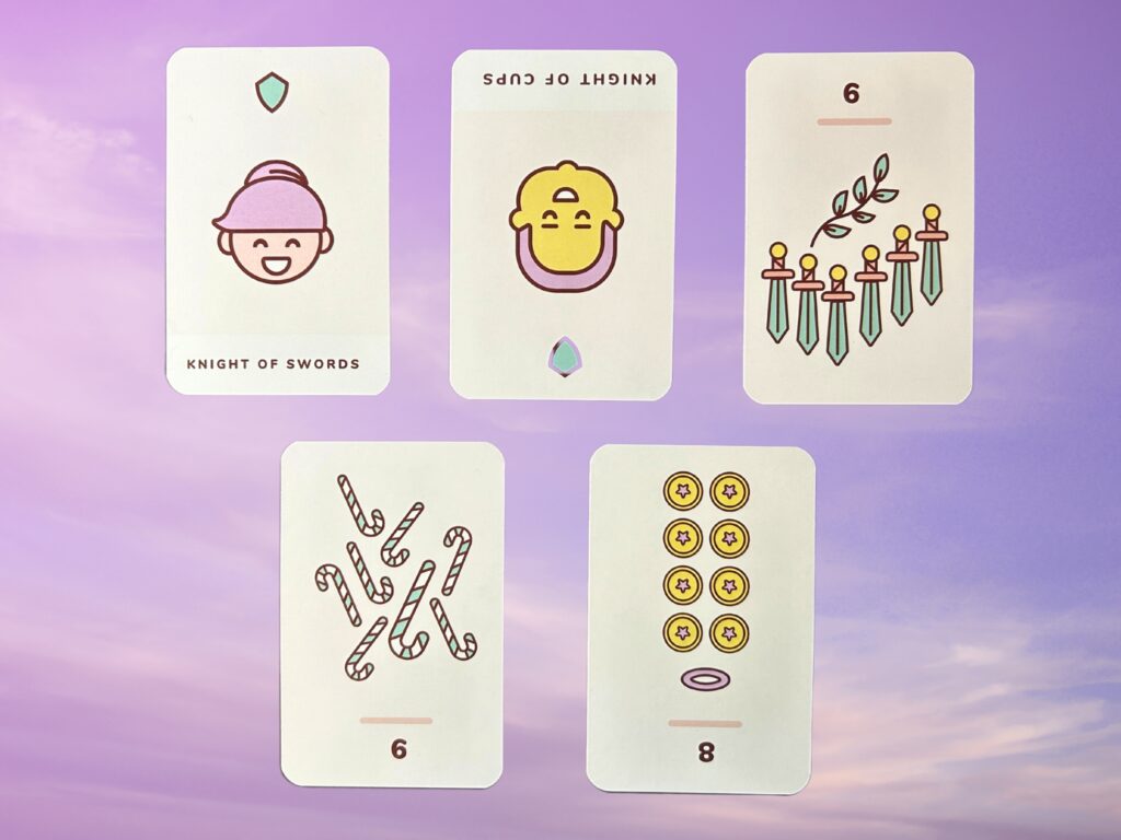 Cards from the Kawaii Tarot deck