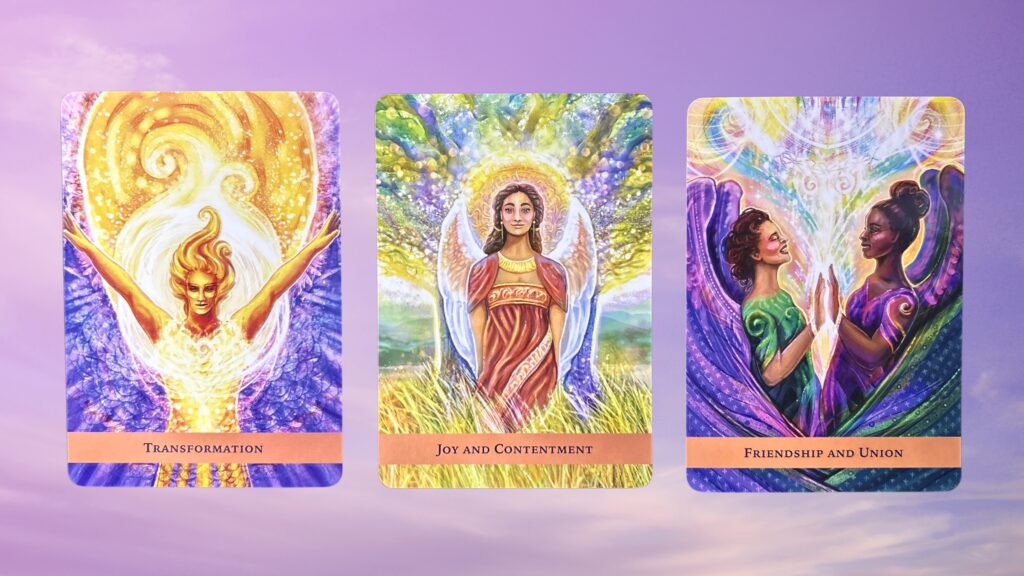 Cards from the Angel Guide Oracle deck