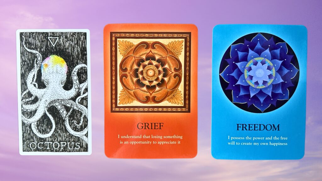 Cards from the Wild Unknown Animal Spirit Oracle and the Soul's Journey Lesson Oracle decks