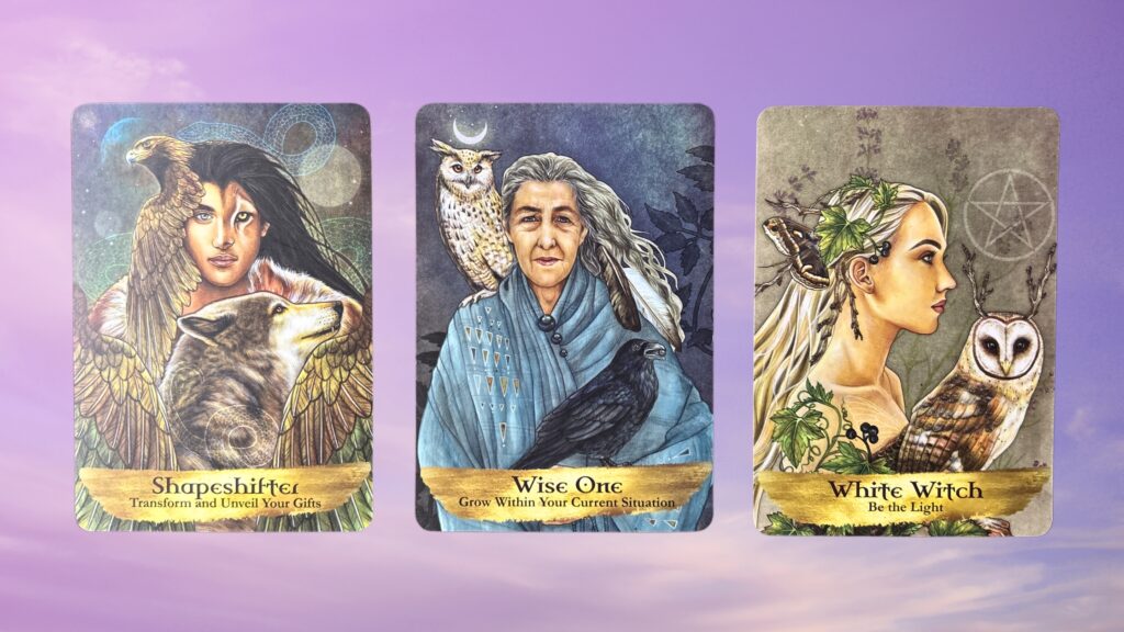 Cards from the Angels and Ancestors Oracle deck