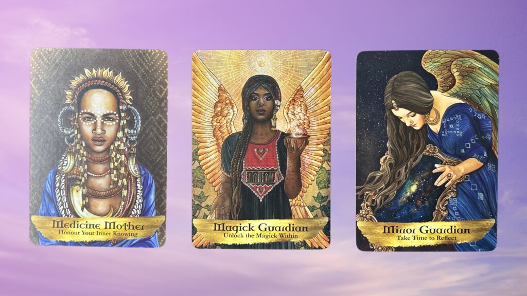 Cards from the Angels and Ancestors Oracle deck