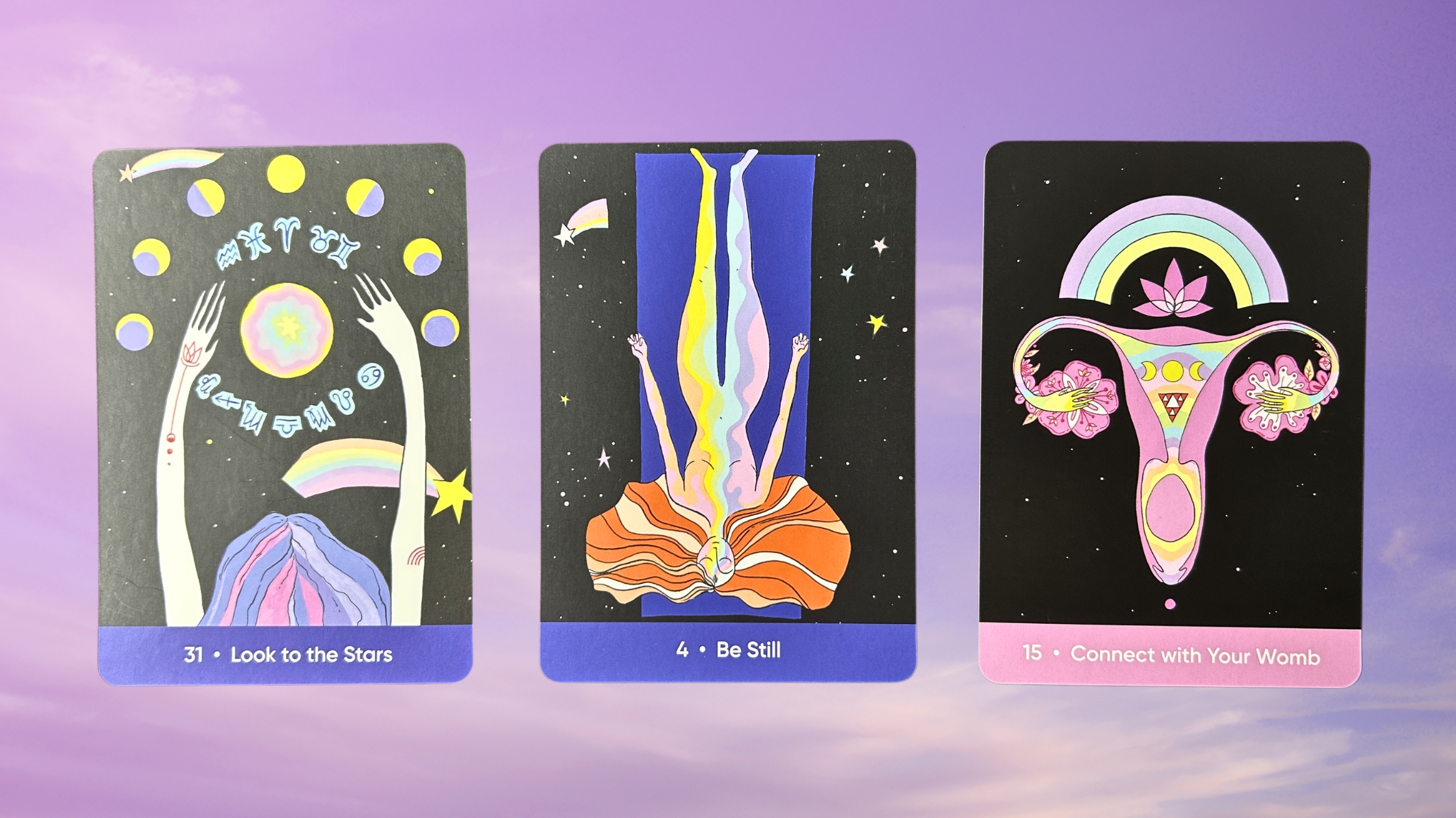 Cards from the Sacred Self-Care Oracle deck