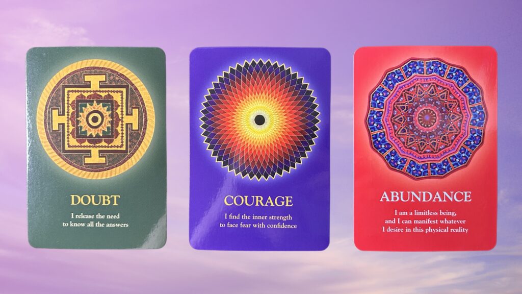 Cards from Soul's Journey Lesson Oracle deck