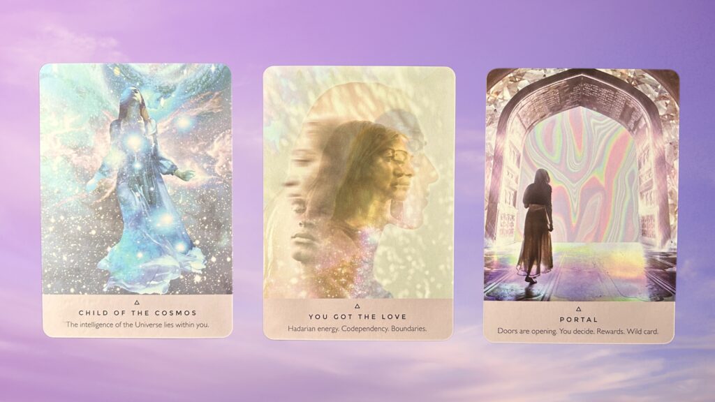 Cards from the Starseed Oracle deck