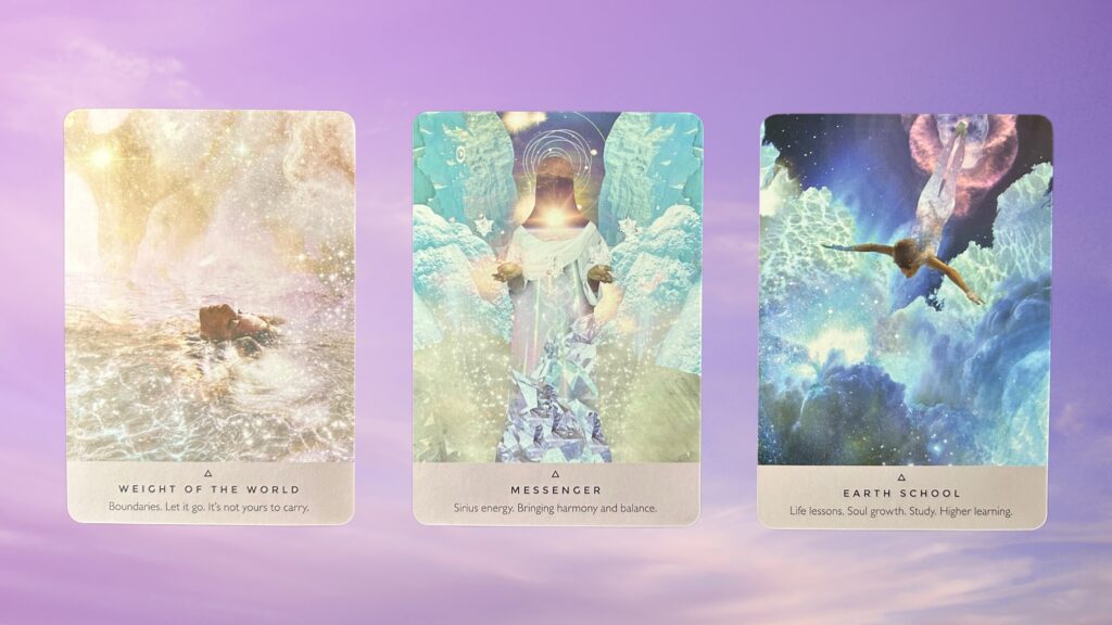 Cards from the Starseed Oracle deck