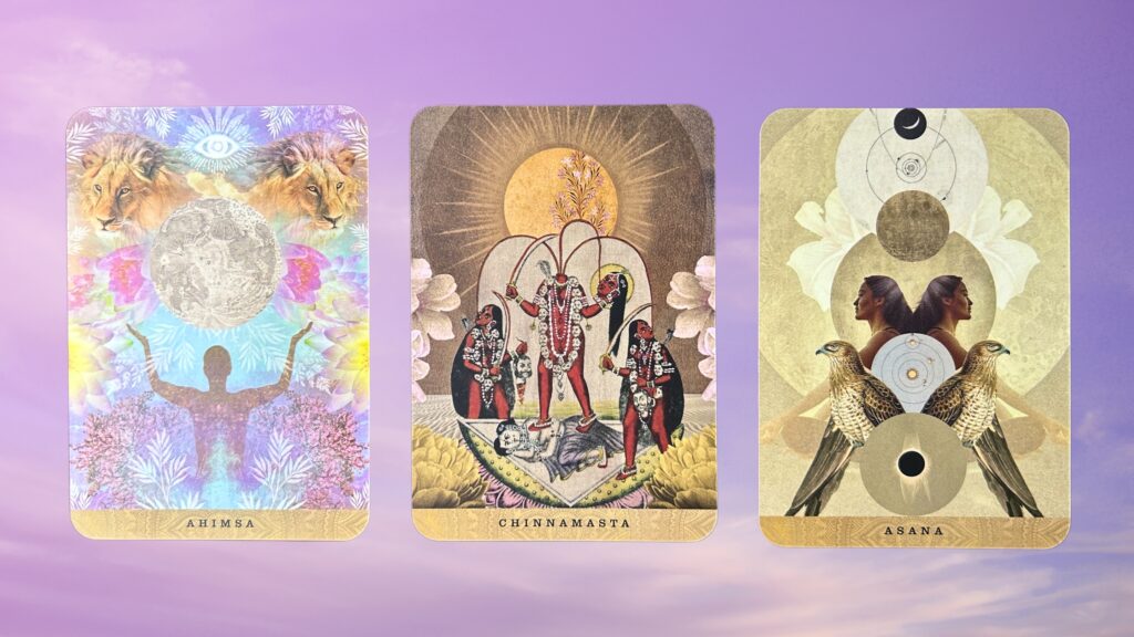 Cards from the A Yogic Path Oracle deck