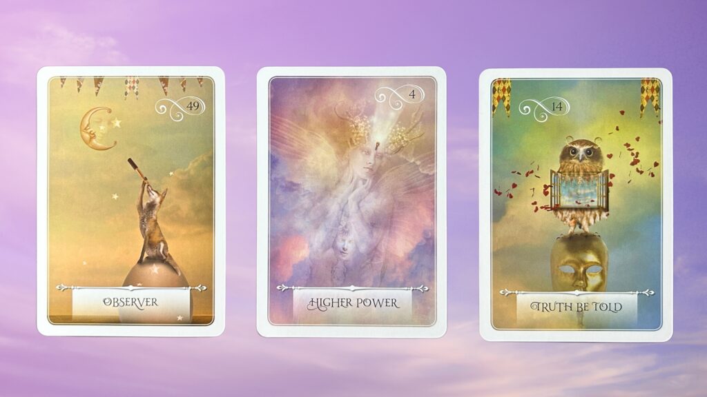 Cards from the Wisdom of the Oracle deck