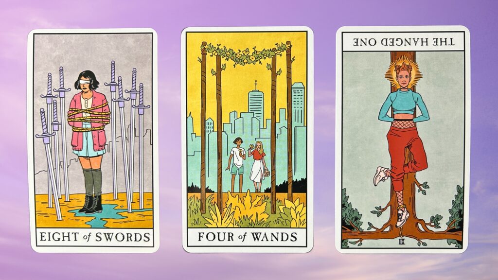 Cards from the Modern Witch Tarot deck