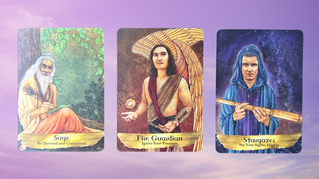 Cards from the Angels and Ancestors Oracle deck