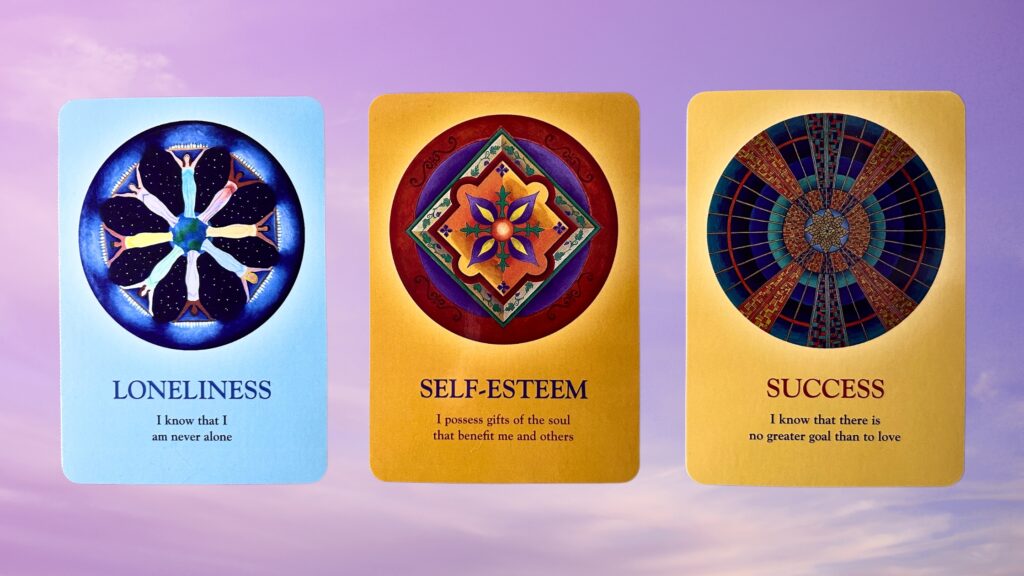 Cards from the Soul's Journey Lessons Oracle deck