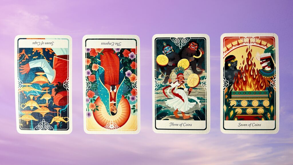 Cards from the Tarot of the Divine deck