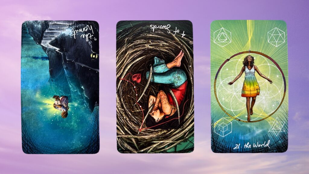 Cards from the Light Seer's Tarot deck