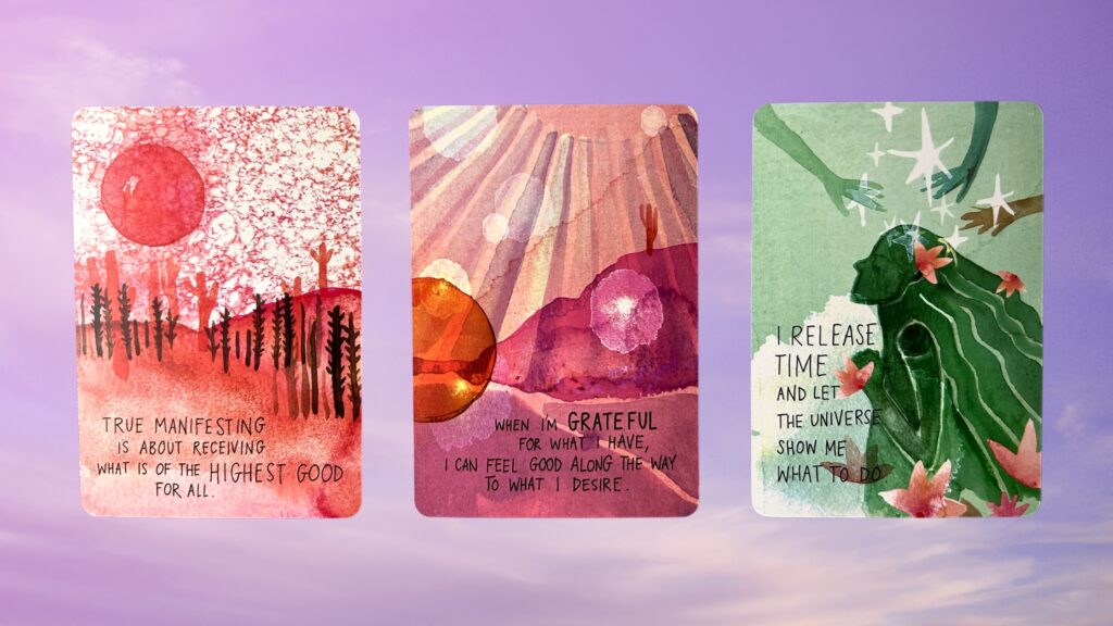 Cards from the Super Attractor Oracle deck