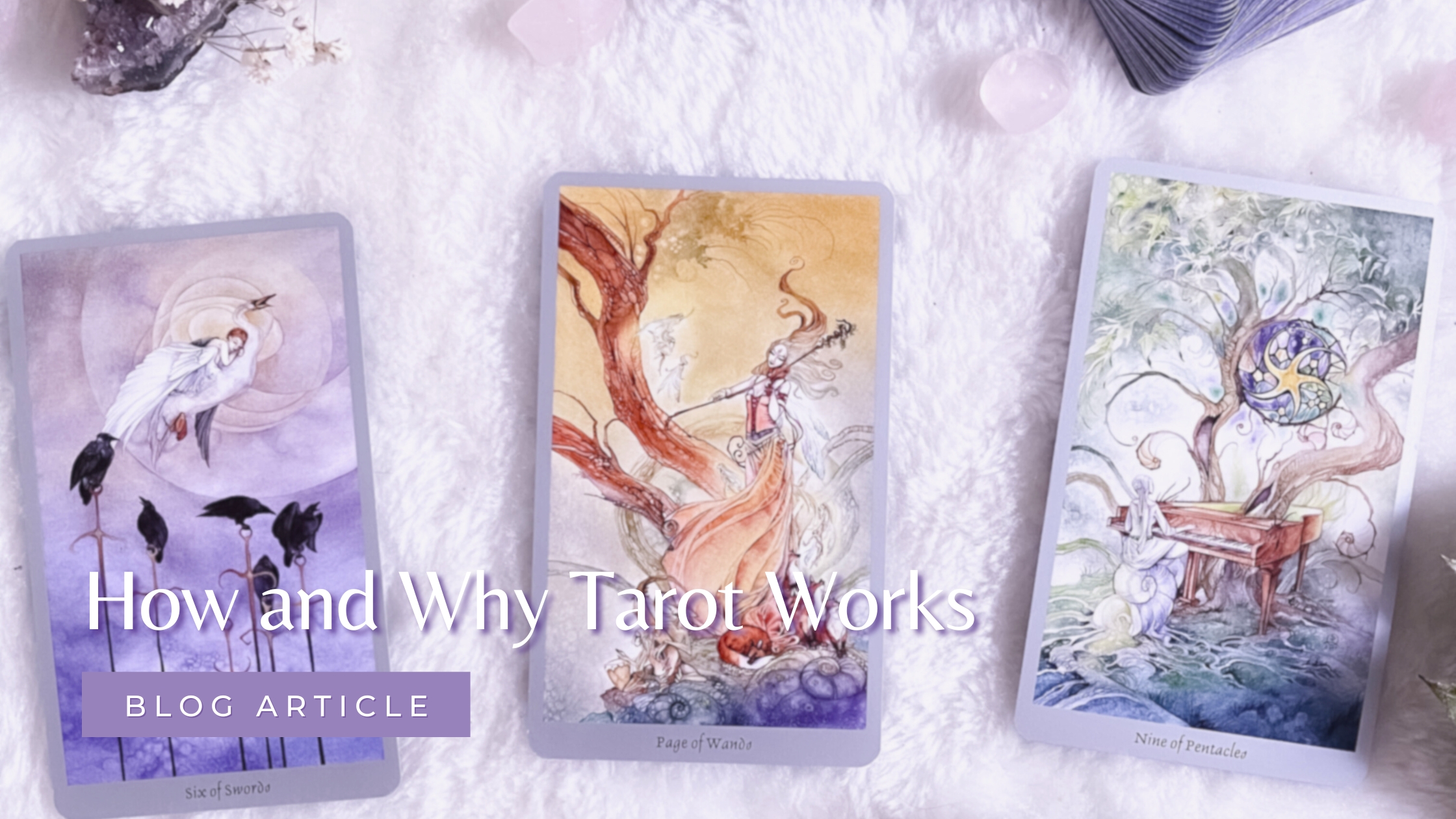 Three tarot cards