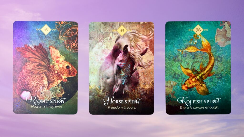 Cards from the Animal Spirit Oracle deck