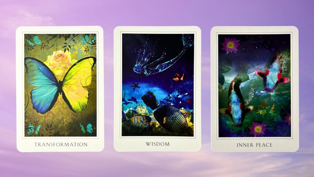 Cards from the Sacred Destiny Oracle deck