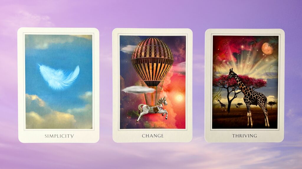 Cards from the Sacred Destiny Oracle deck