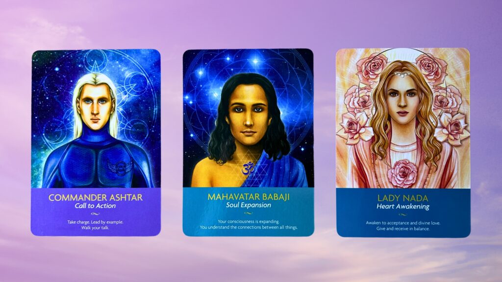 Cards from the Keepers of the Light Oracle deck