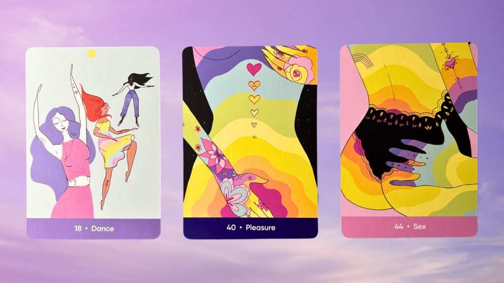 Cards from the Sacred Self-Care Oracle deck