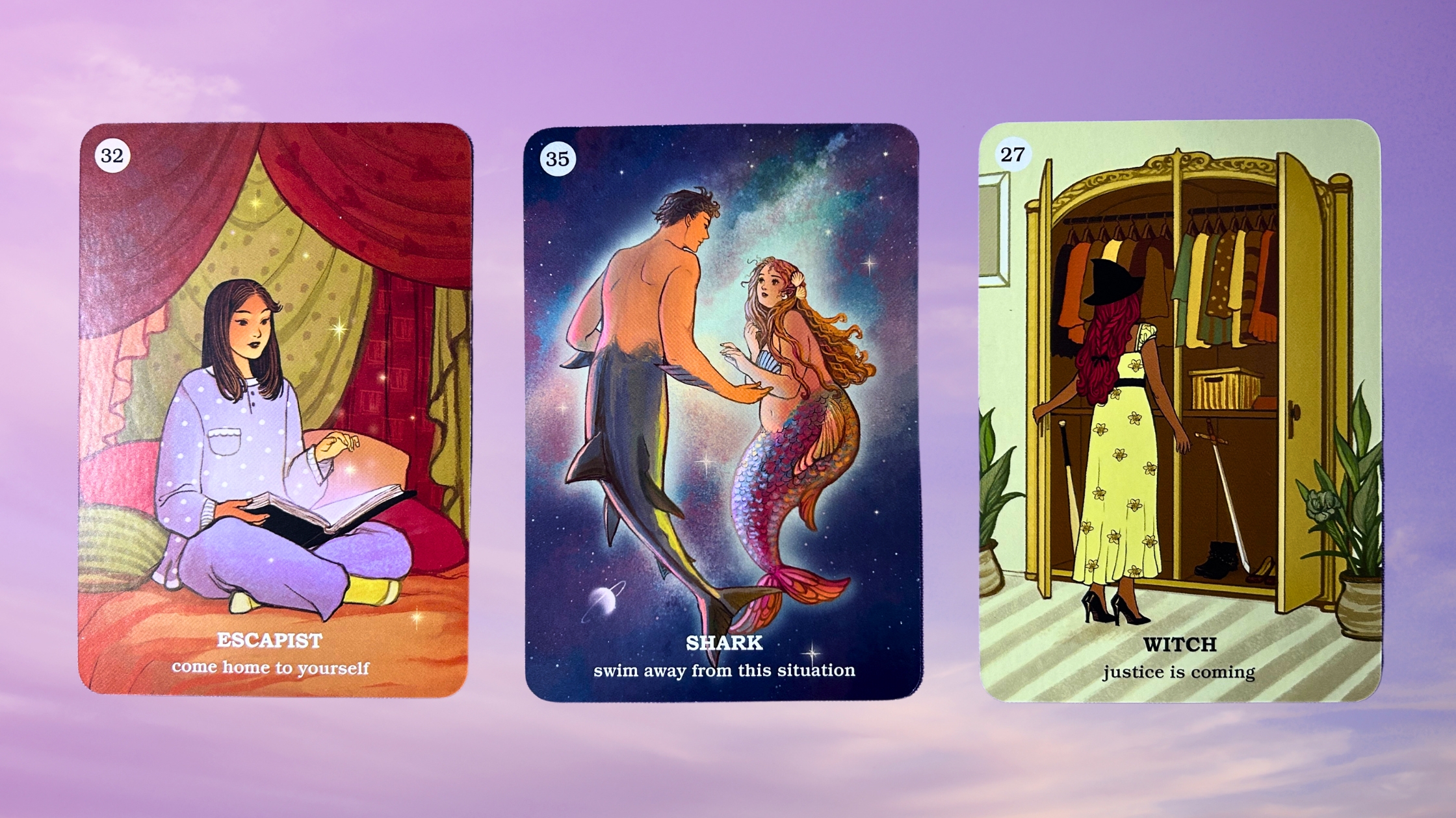 Cards from the Believe In Your Own Magic Oracle deck